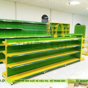 Kệ Siêu Thị - Kệ Đôi Lưng Tôn Đục Lỗ